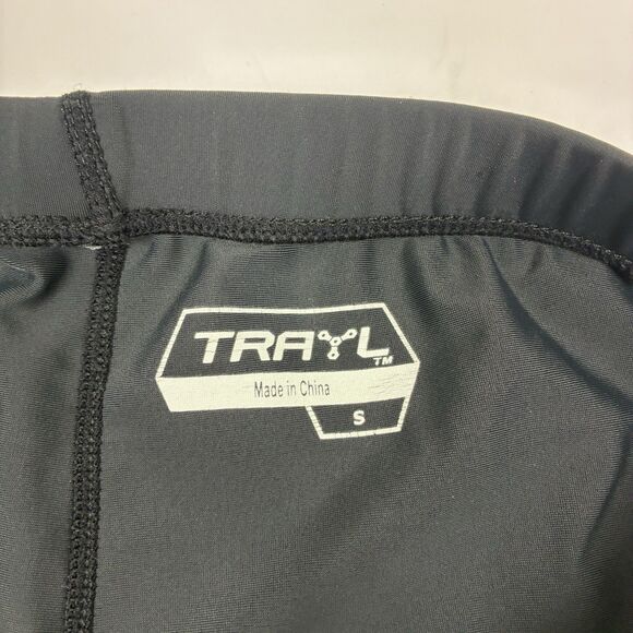 Trayl Cycling Shorts Women’s Small Black Padded Polyester Spandex Blend Leg Grip - Picture 7 of 8